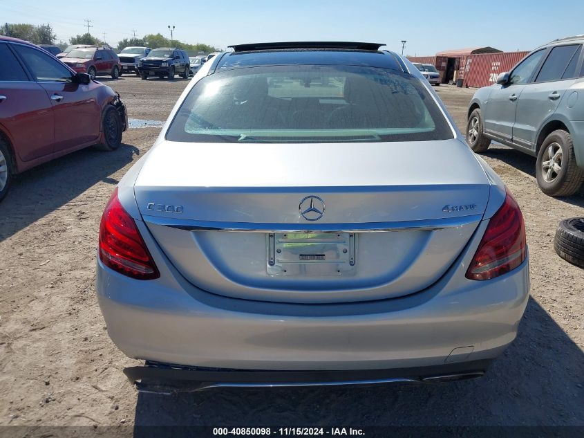 2015 Mercedes-Benz C 300 4Matic/Luxury 4Matic/Sport 4Matic VIN: 55SWF4KBXFU000546 Lot: 40850098