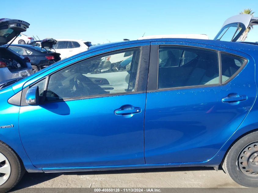 2012 Toyota Prius C One VIN: JTDKDTB32C1503873 Lot: 40850128