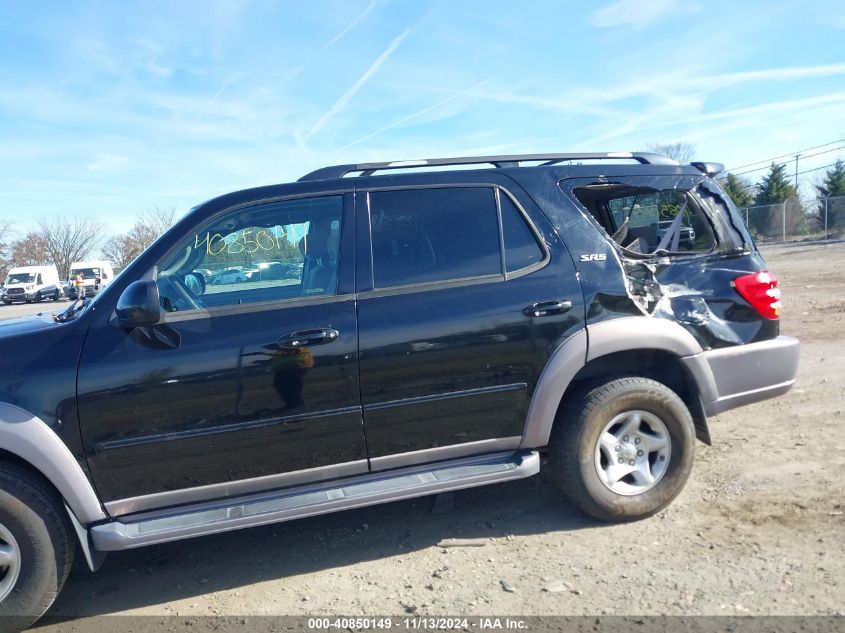 2002 Toyota Sequoia Sr5 V8 VIN: 5TDBT44A42S103853 Lot: 40850149