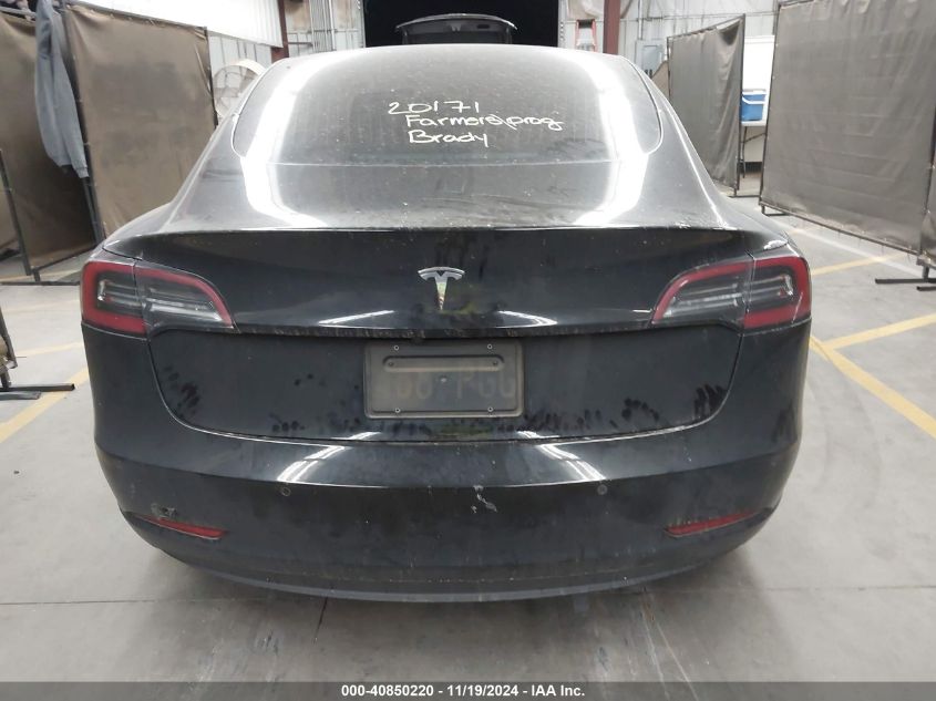 2020 Tesla Model 3 Standard Range Plus Rear-Wheel Drive/Standard Range Rear-Wheel Drive VIN: 5YJ3E1EA5LF609287 Lot: 40850220