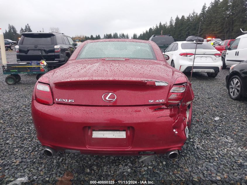 2007 Lexus Sc 430 VIN: JTHFN45Y579014935 Lot: 40850325