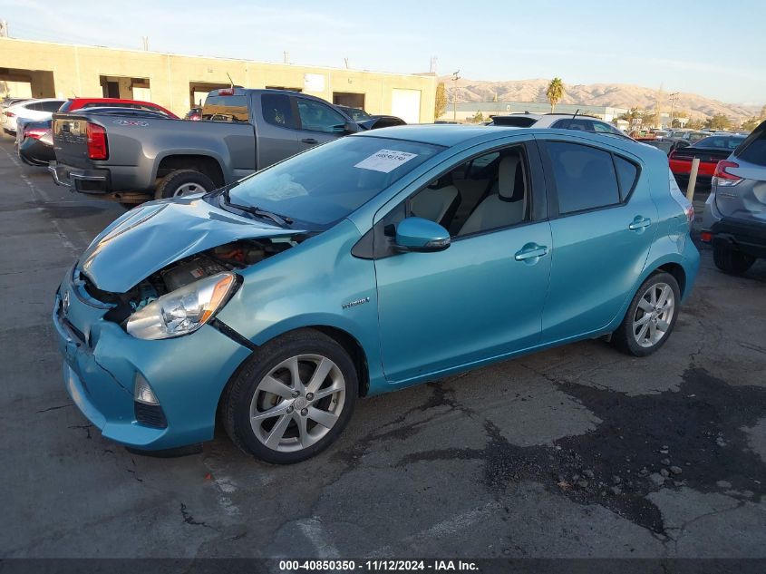 VIN JTDKDTB34E1072181 2014 Toyota Prius, C One no.2