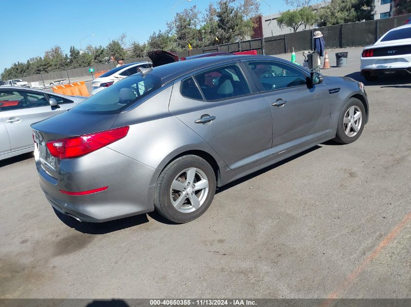 VIN 5XXGM4A72FG468664 2015 KIA Optima, LX no.4