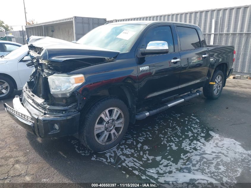 2014 Toyota Tundra Platinum 5.7L V8 VIN: 5TFAW5F17EX404458 Lot: 40850397