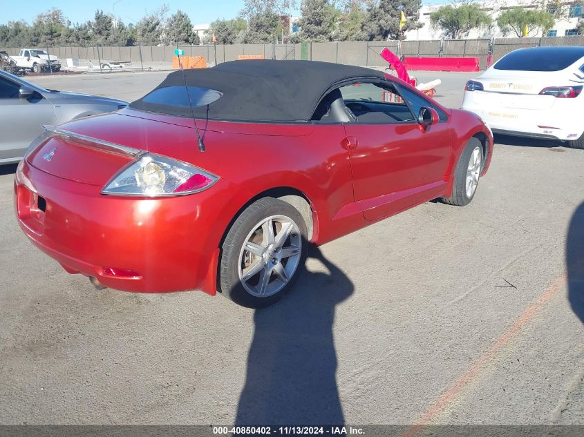 2007 Mitsubishi Eclipse Spyder Gt VIN: 4A3AL35T47E035165 Lot: 40850402