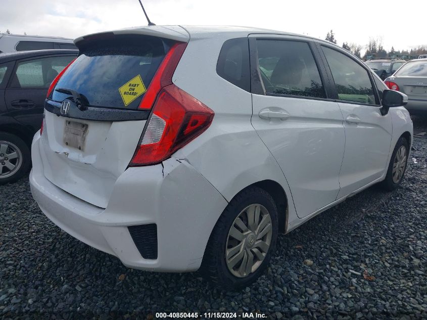 2015 Honda Fit Lx VIN: 3HGGK5H55FM743931 Lot: 40850445