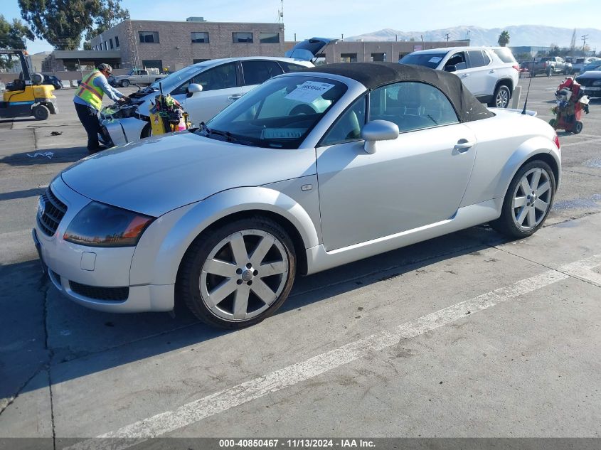 2004 Audi Tt 1.8L VIN: TRUUT28N041018489 Lot: 40850467