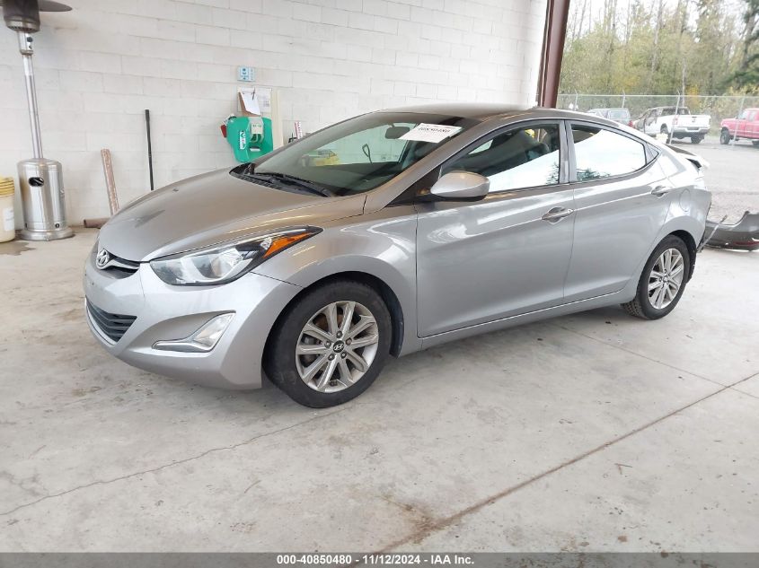 2014 Hyundai Elantra Se VIN: KMHDH4AE6EU042325 Lot: 40850480