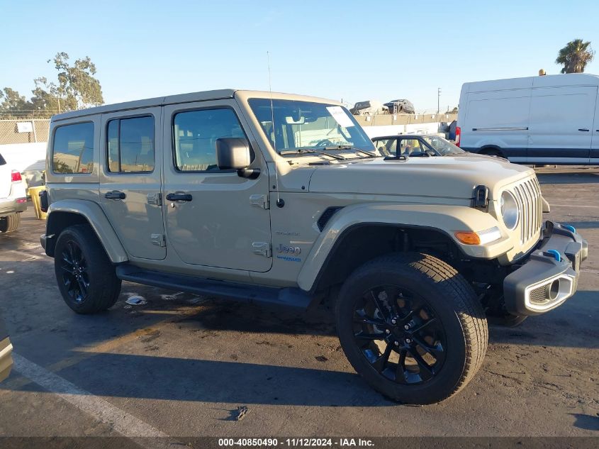 2022 Jeep Wrangler 4Xe Unlimited Sahara 4X4 VIN: 1C4JJXP66NW232319 Lot: 40850490