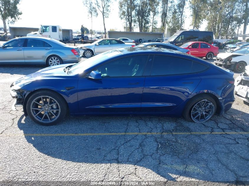 2021 Tesla Model 3 Standard Range Plus Rear-Wheel Drive VIN: 5YJ3E1EAXMF930369 Lot: 40850499