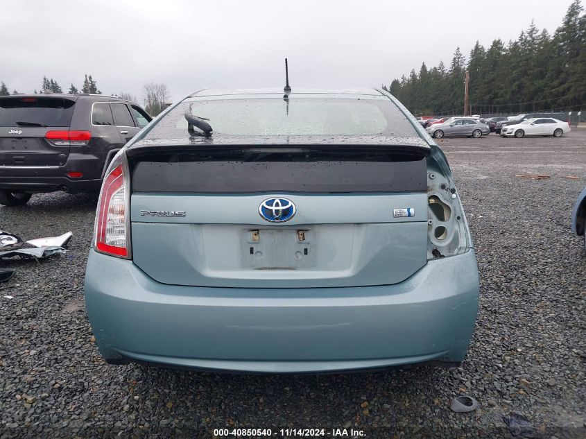 2013 Toyota Prius Two VIN: JTDKN3DU7D5681596 Lot: 40850540