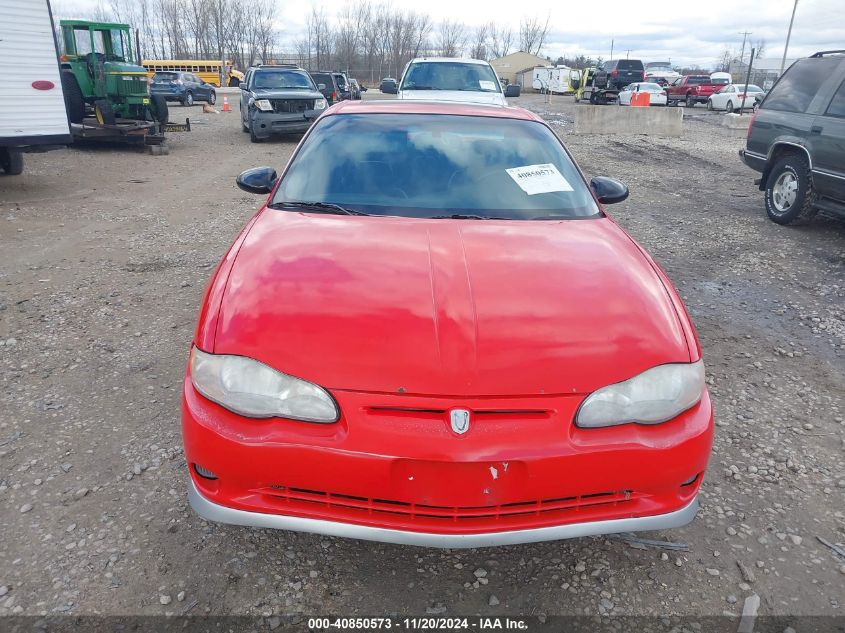 2001 Chevrolet Monte Carlo Ss VIN: 2G1WX15K919253369 Lot: 40850573