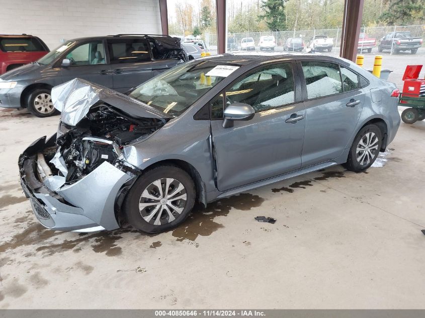 2022 Toyota Corolla Hybrid Le VIN: JTDEAMDE6N3006858 Lot: 40850646