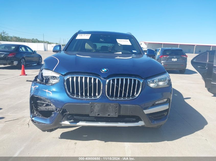 2019 BMW X3 Sdrive30I VIN: 5UXTR7C54KLF30400 Lot: 40850650