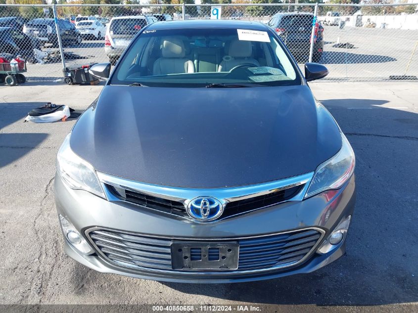 2014 Toyota Avalon Hybrid Xle Touring VIN: 4T1BD1EB3EU033762 Lot: 40850658