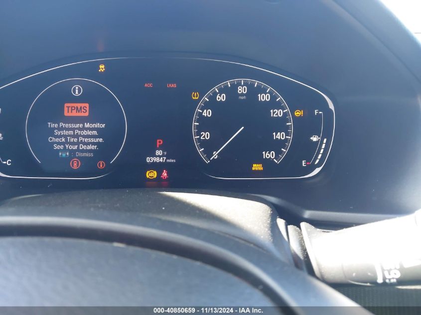 2020 HONDA ACCORD VIN: 1HGCV1F33LA030437