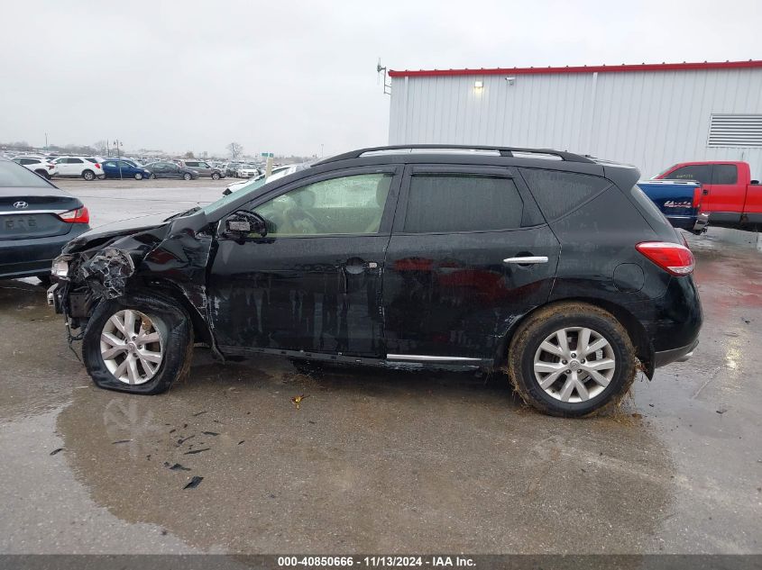 2014 Nissan Murano Sl VIN: JN8AZ1MW7EW517948 Lot: 40850666