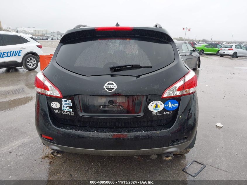 2014 Nissan Murano Sl VIN: JN8AZ1MW7EW517948 Lot: 40850666