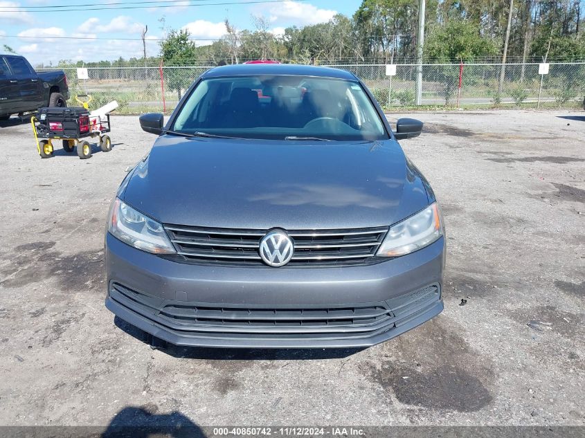 2015 Volkswagen Jetta 2.0L S VIN: 3VW1K7AJ0FM253224 Lot: 40850742