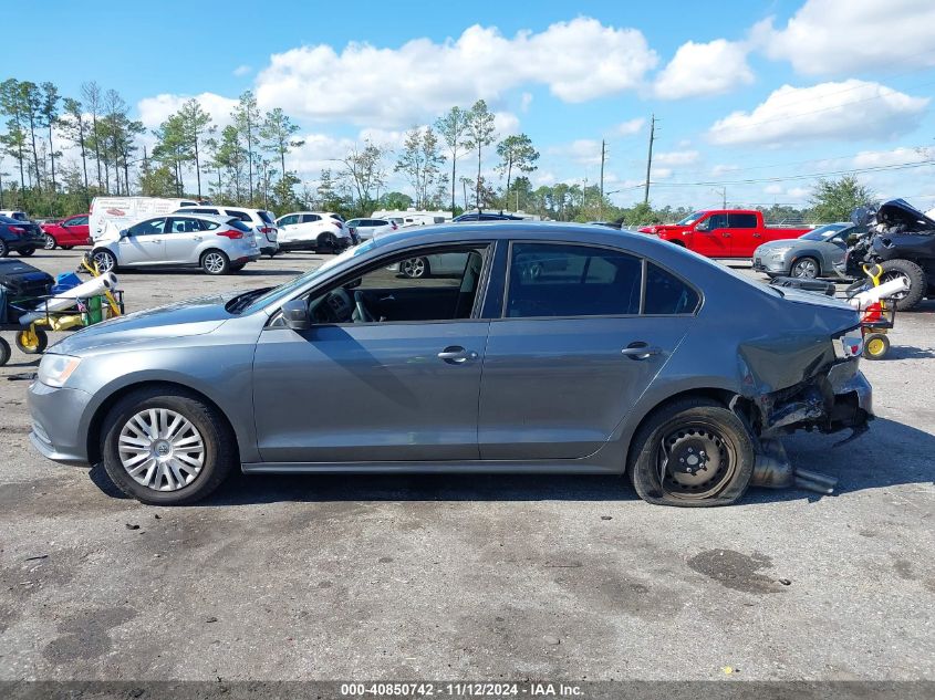 2015 Volkswagen Jetta 2.0L S VIN: 3VW1K7AJ0FM253224 Lot: 40850742