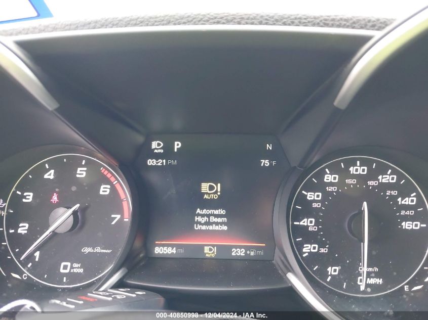 2017 Alfa Romeo Giulia Ti Awd VIN: ZARFAEEN3H7558796 Lot: 40850998