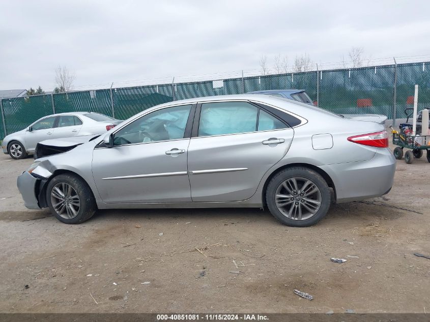 2016 Toyota Camry Se VIN: 4T1BF1FK2GU251185 Lot: 40851081