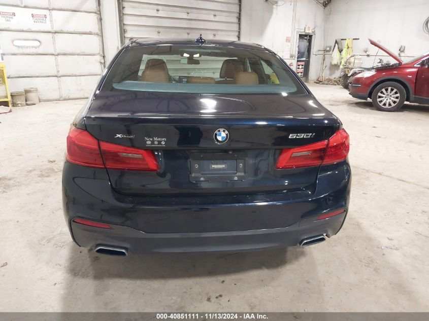 2018 BMW 530I xDrive VIN: WBAJA7C52JWA71698 Lot: 40851111