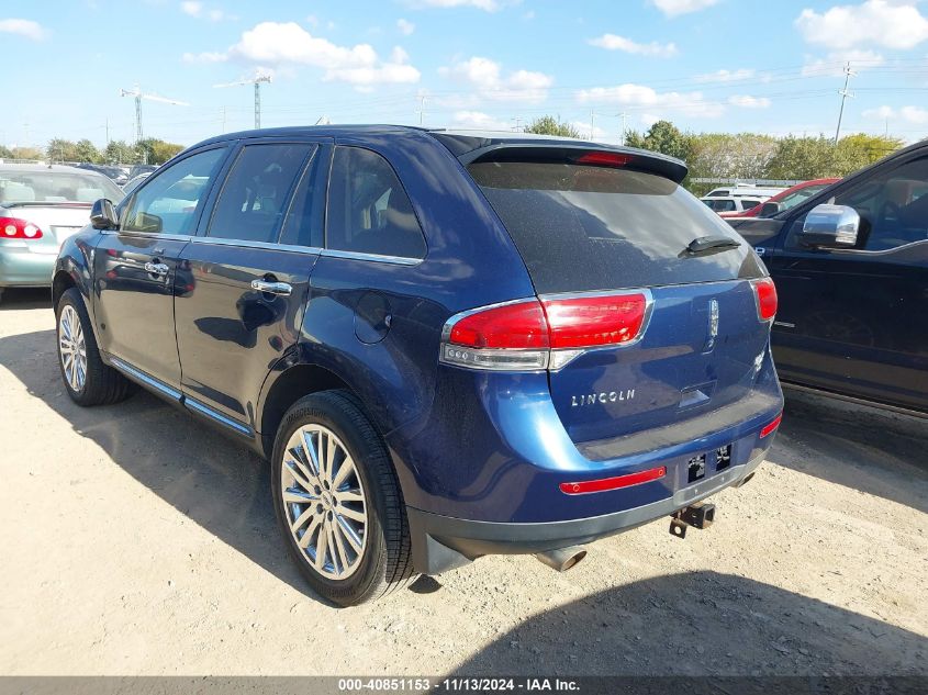 2012 Lincoln Mkx VIN: 2LMDJ8JK9CBL11572 Lot: 40851153