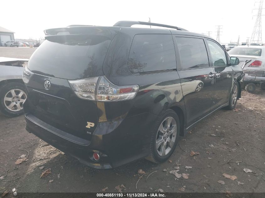 2013 Toyota Sienna Se 8 Passenger VIN: 5TDXK3DC2DS294356 Lot: 40851193