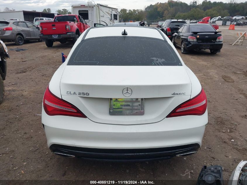 2018 Mercedes-Benz Cla 250 4Matic VIN: WDDSJ4GB7JN534112 Lot: 40851219