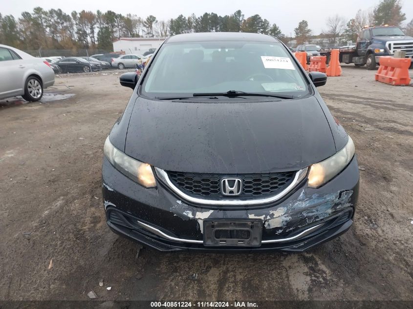 2014 Honda Civic Lx VIN: 19XFB2F54EE248396 Lot: 40851224