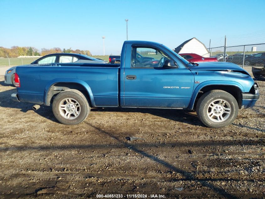 2002 Dodge Dakota Sport VIN: 1B7FL36X62S604280 Lot: 40851233