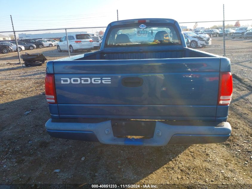 2002 Dodge Dakota Sport VIN: 1B7FL36X62S604280 Lot: 40851233