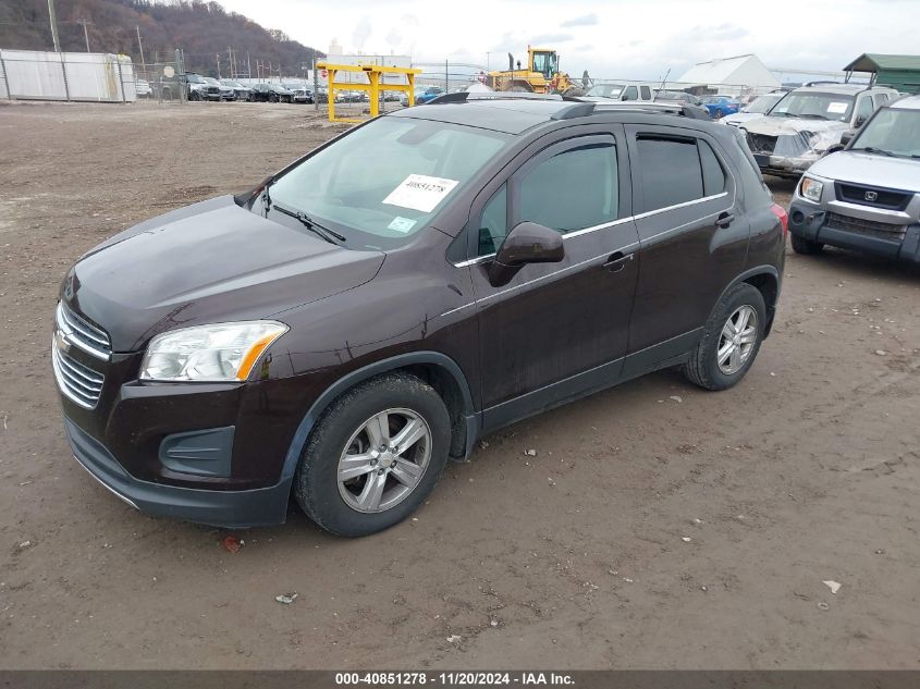 2015 Chevrolet Trax Lt VIN: KL7CJLSB6FB091179 Lot: 40851278