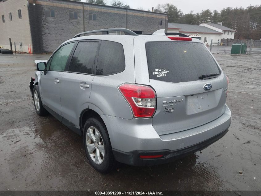 2016 Subaru Forester 2.5I Premium VIN: JF2SJADCXGG445333 Lot: 40851298