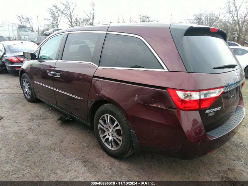 2011 Honda Odyssey Ex-L VIN: 5FNRL5H68BB046717 Lot: 40851318