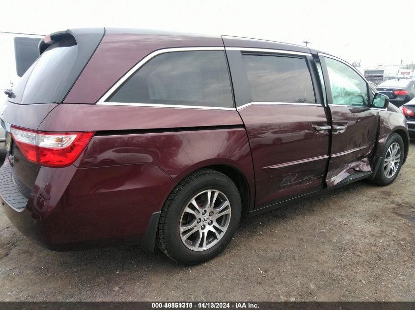 2011 Honda Odyssey Ex-L VIN: 5FNRL5H68BB046717 Lot: 40851318