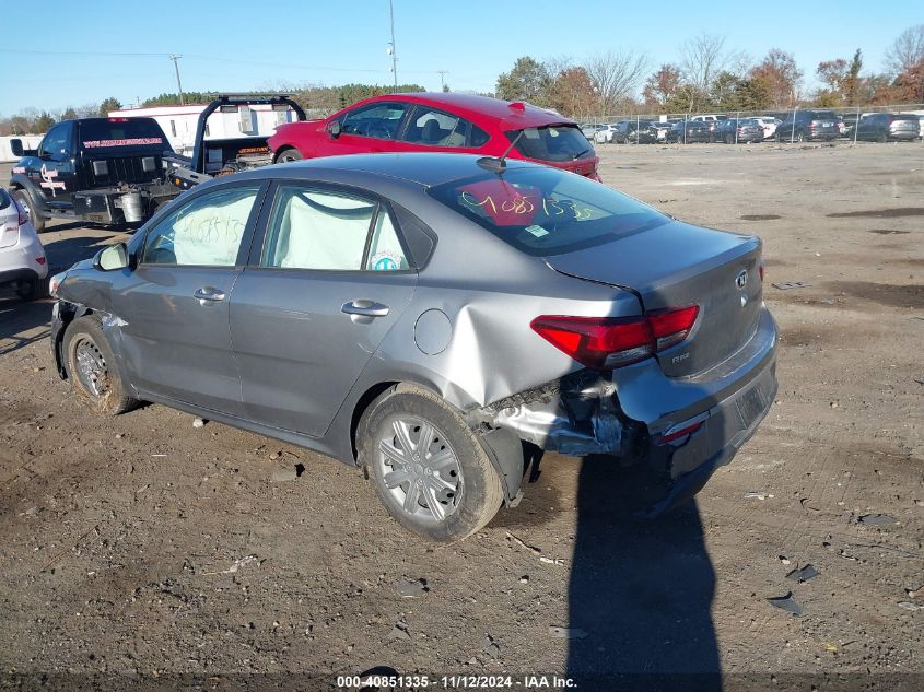 2021 Kia Rio S VIN: 3KPA24AD4ME373000 Lot: 40851335