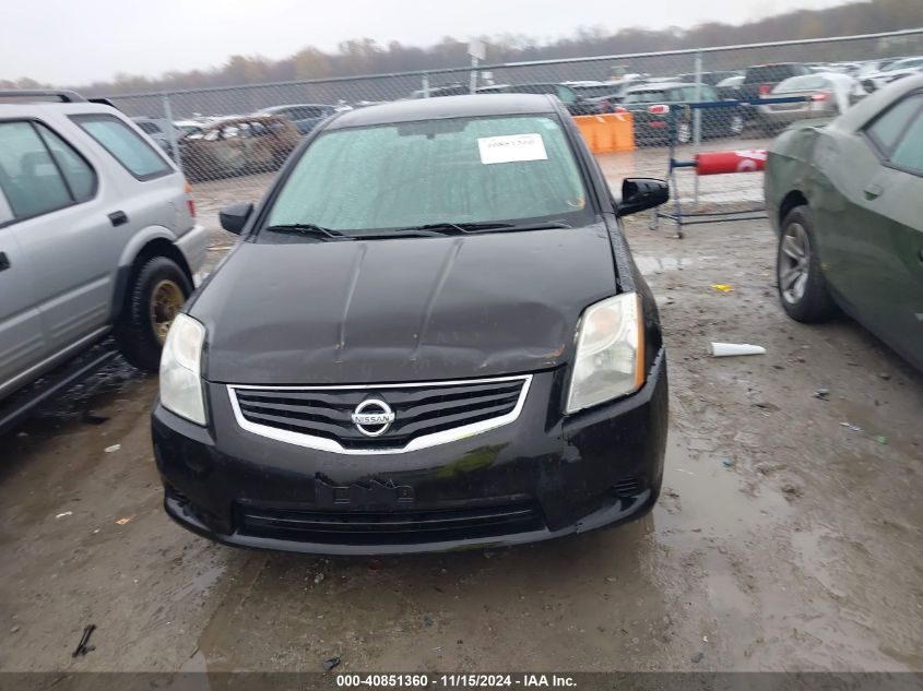 2010 Nissan Sentra 2.0S VIN: 3N1AB6AP4AL627482 Lot: 40851360