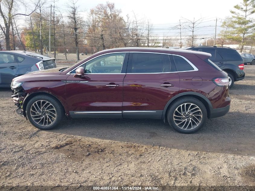 2019 Lincoln Nautilus Reserve VIN: 2LMPJ8L91KBL14374 Lot: 40851364