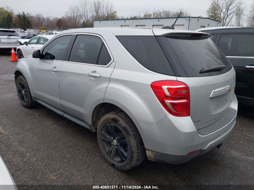 2016 Chevrolet Equinox Ls VIN: 2GNFLEEK1G6242586 Lot: 40851371