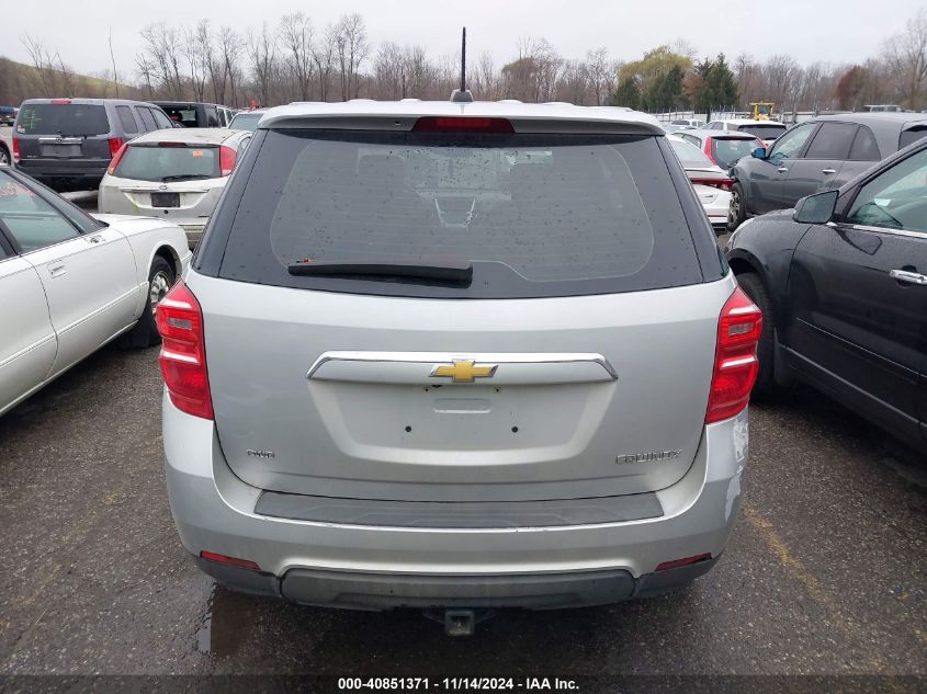 2016 Chevrolet Equinox Ls VIN: 2GNFLEEK1G6242586 Lot: 40851371