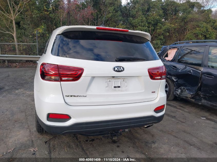 2020 Kia Sorento 2.4L L VIN: 5XYPG4A3XLG643836 Lot: 40851409