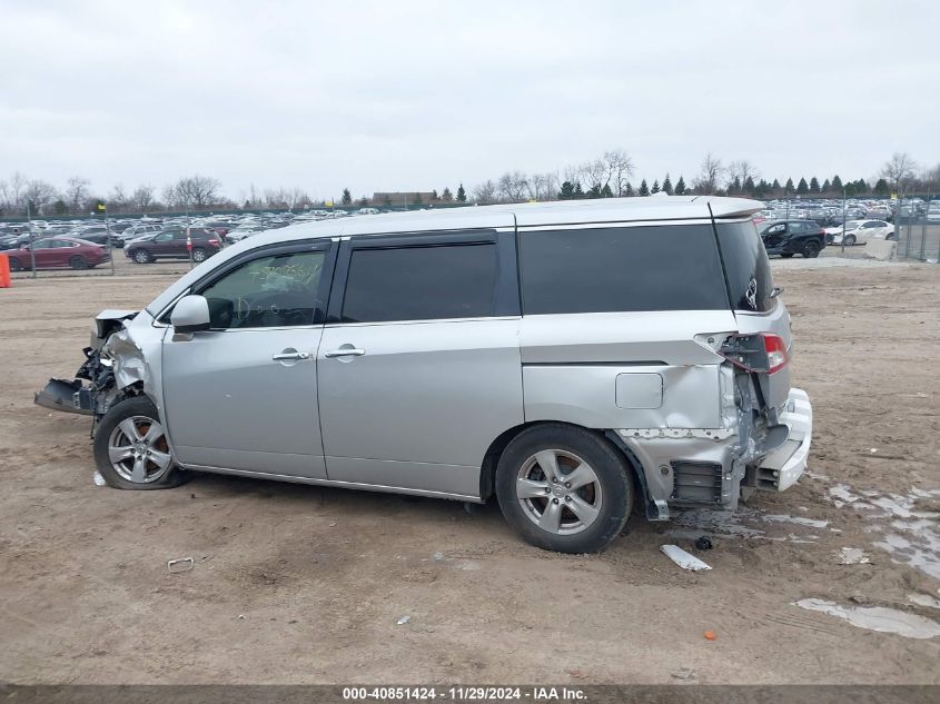 2013 Nissan Quest Sv VIN: JN8AE2KP4D9061692 Lot: 40851424