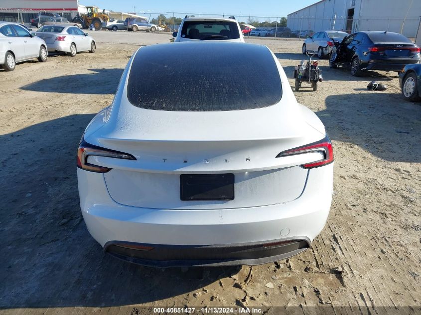 2024 Tesla Model 3 Rear-Wheel Drive VIN: 5YJ3E1EA4RF732586 Lot: 40851427