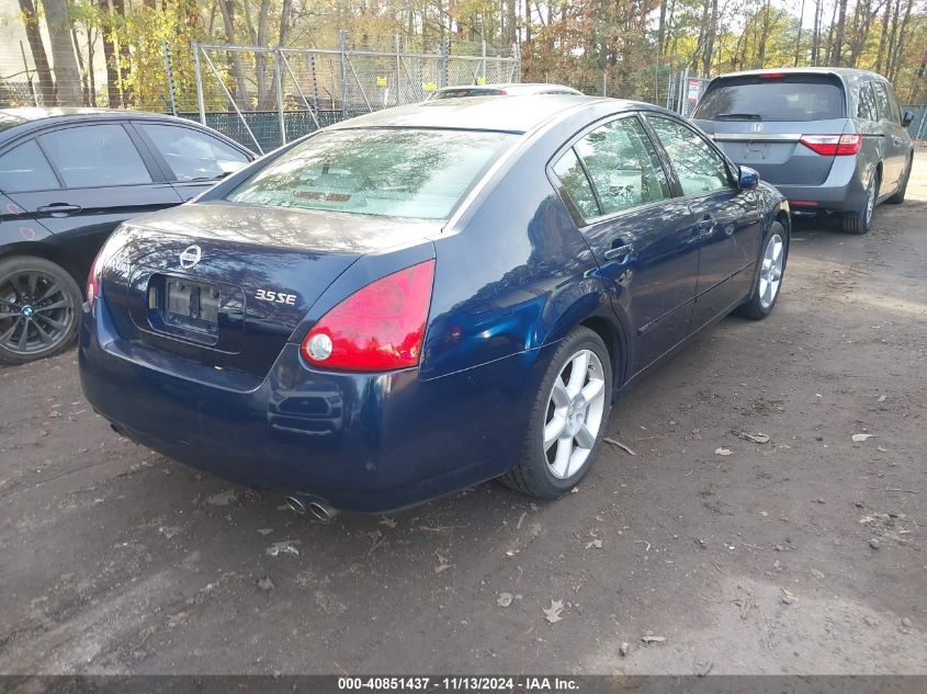 2004 Nissan Maxima 3.5 Se VIN: 1N4BA41E24C922660 Lot: 40851437