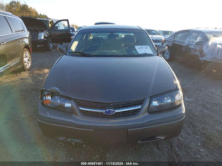 2002 Chevrolet Impala VIN: 2G1WF55E629122180 Lot: 40851481