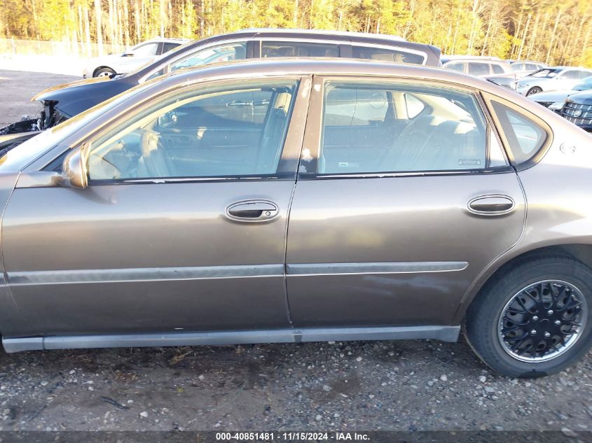 2002 Chevrolet Impala VIN: 2G1WF55E629122180 Lot: 40851481