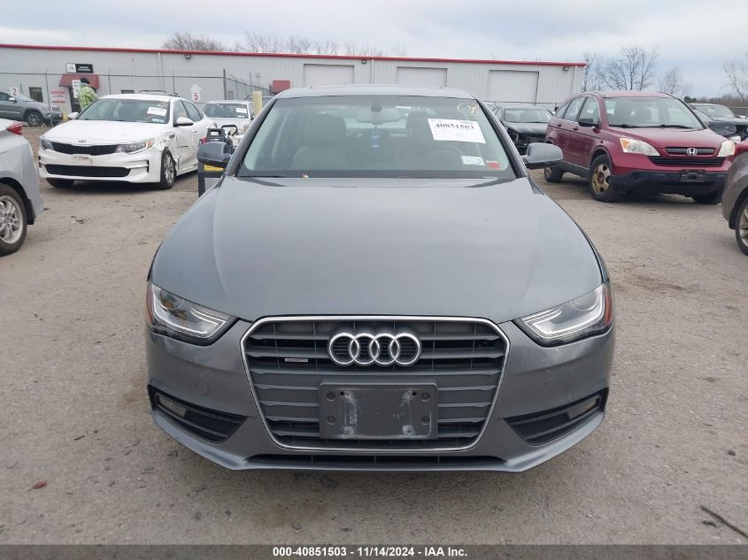 2013 Audi A4 2.0T Premium VIN: WAUFFAFL9DN050529 Lot: 40851503