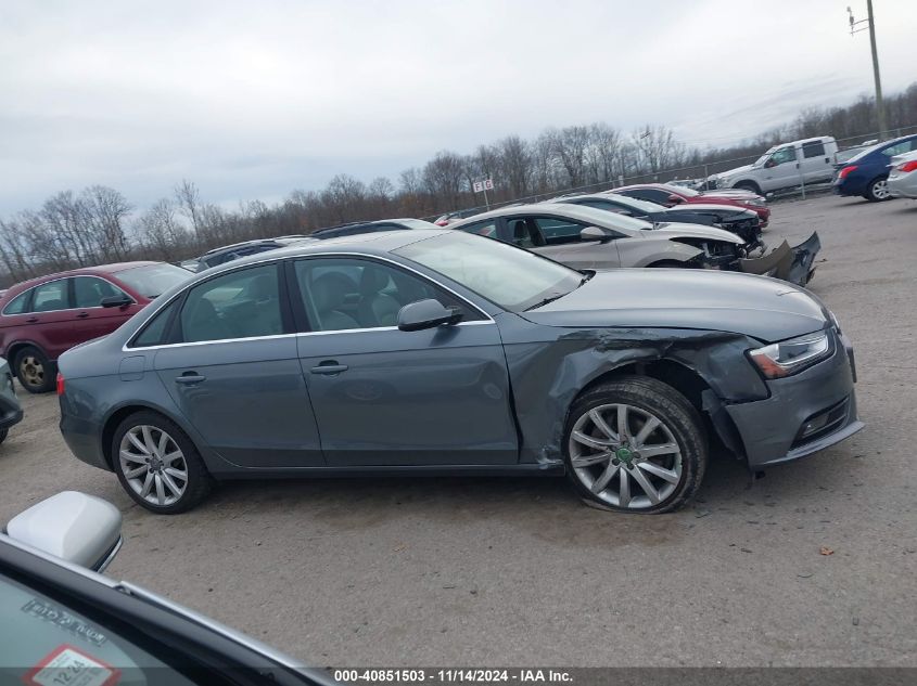 2013 AUDI A4 2.0T PREMIUM - WAUFFAFL9DN050529